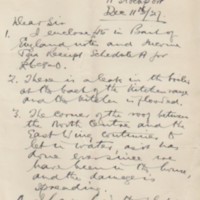 Correspondence : Tenancy of Mellor Lodge : 1920&#039;s