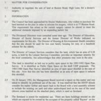 Marple Area Committee Meeting : Sale of Land at Buxton Road : 1993
