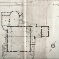 Drawing Plans for Assembly Hall at Brabyns Hall  : 1949