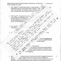 Front sheet of Audrey's notes.