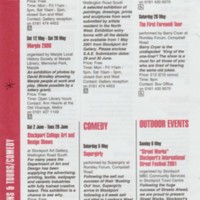 Page from &quot;Exhibitions &amp; Tours/Comedy&quot; : 2000