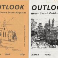 Outlook Magazine Covers.  Mellor Parish Newspaper
