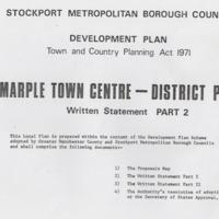 Marple Town Centre Plan : Part II : 1971