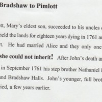 Bradshaw to Pimlott to Isherwood.