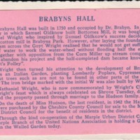 Various Historical Notes : Brabyns