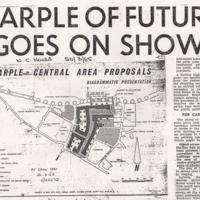 Newspaper Cuttings : Proposals for Marple Centre Development : 1965