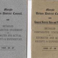 Two Booklets : Statements with Receipts / Expenditure : 1920&#039;s