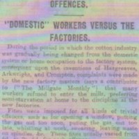 Newspaper Report on &quot;Fines for all Kinds of Offences&quot; in Mills