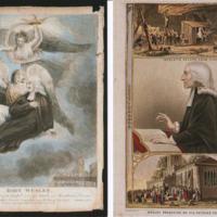 Two postcards relating to John Wesley : Two Xmas Cards from Marple Methodist Church