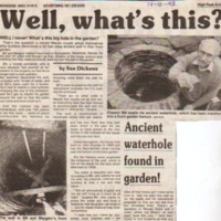 Newspaper Reports on Wells / Culverts in Marple