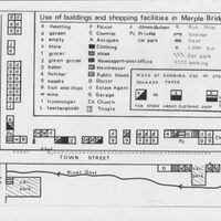 Plan showing Marple Bridge Shops : 1971