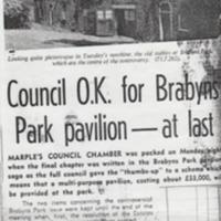 Newspaper articles reporting on Pavilion for Brabyns Park
