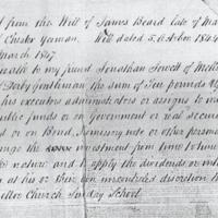 Extract from Will of James Beard : 1844 : Minutes of Moor End Sunday School