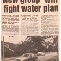 Newspaper cuttings relating to High Lane from 1990