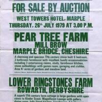 Poster from Burlings Estate Agents : Auction of Properties : 1979