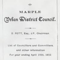 Information on Councillors &amp; Committees 1910  : Daniel Pott