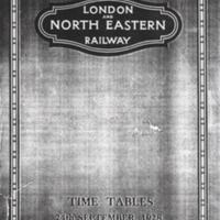 Timetable for London &amp; North Eastern Railway 1928