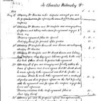 Invoice for Legal work by Charles Walmsley : 1844