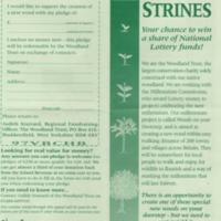 Leaflet : New Wood At Strines ; Millennium Project
