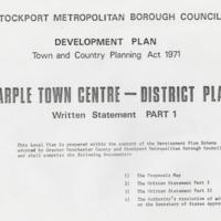 Marple Town Centre Plan : Part 1 :  1971