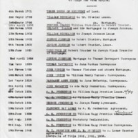 Ridge End Farm : Schedule of  Deeds : 1701 - 1948