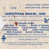 Ticket for Christmas Draw : 1968