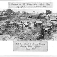 Photograph of Offerton Sand and Gravel Quarry : 1928