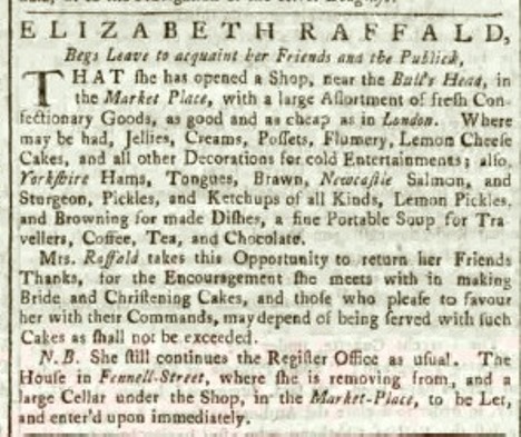 Manchester Mercury Tuesday16 September 1766