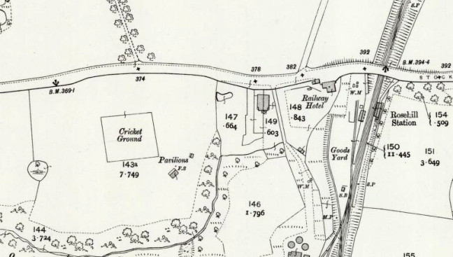 1910 Rose Hill OS Map