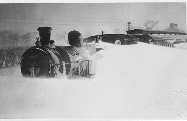 Winter Train Engine