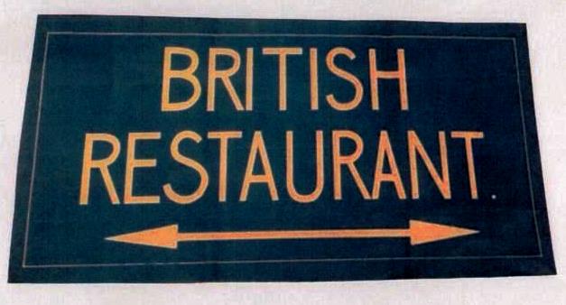 MArple British Restaurant Sign