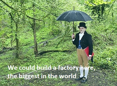 Build a facory here, the biggest in the world !